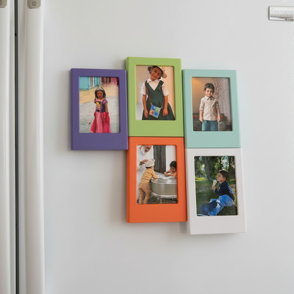 Colorful magnetic photo frame